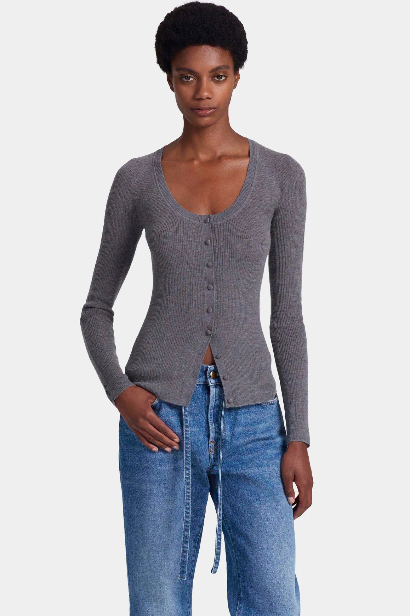 Altuzarra Knitwear|Tops*Jones Sweater CarbonMelange