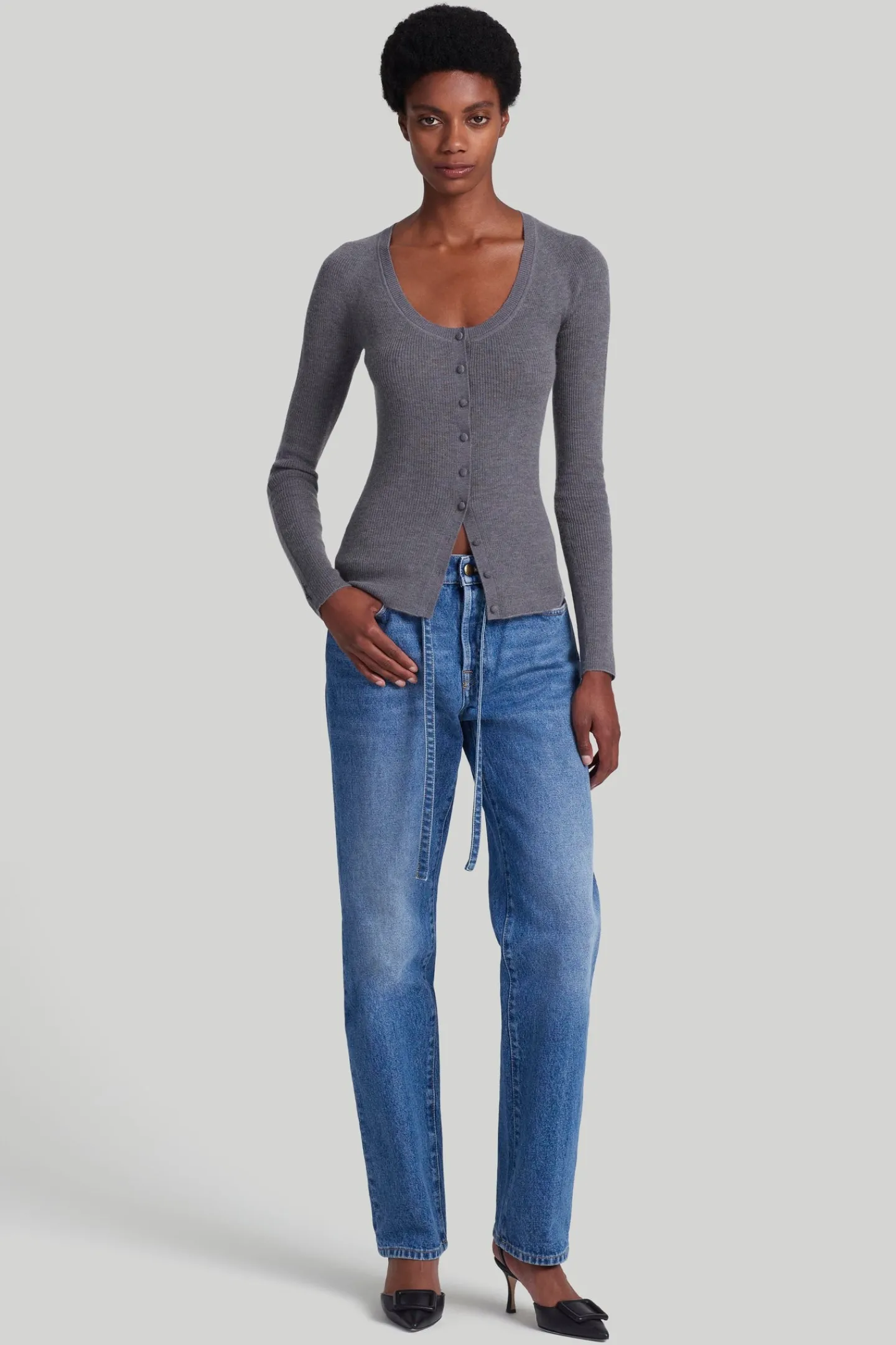 Altuzarra Knitwear|Tops*Jones Sweater CarbonMelange