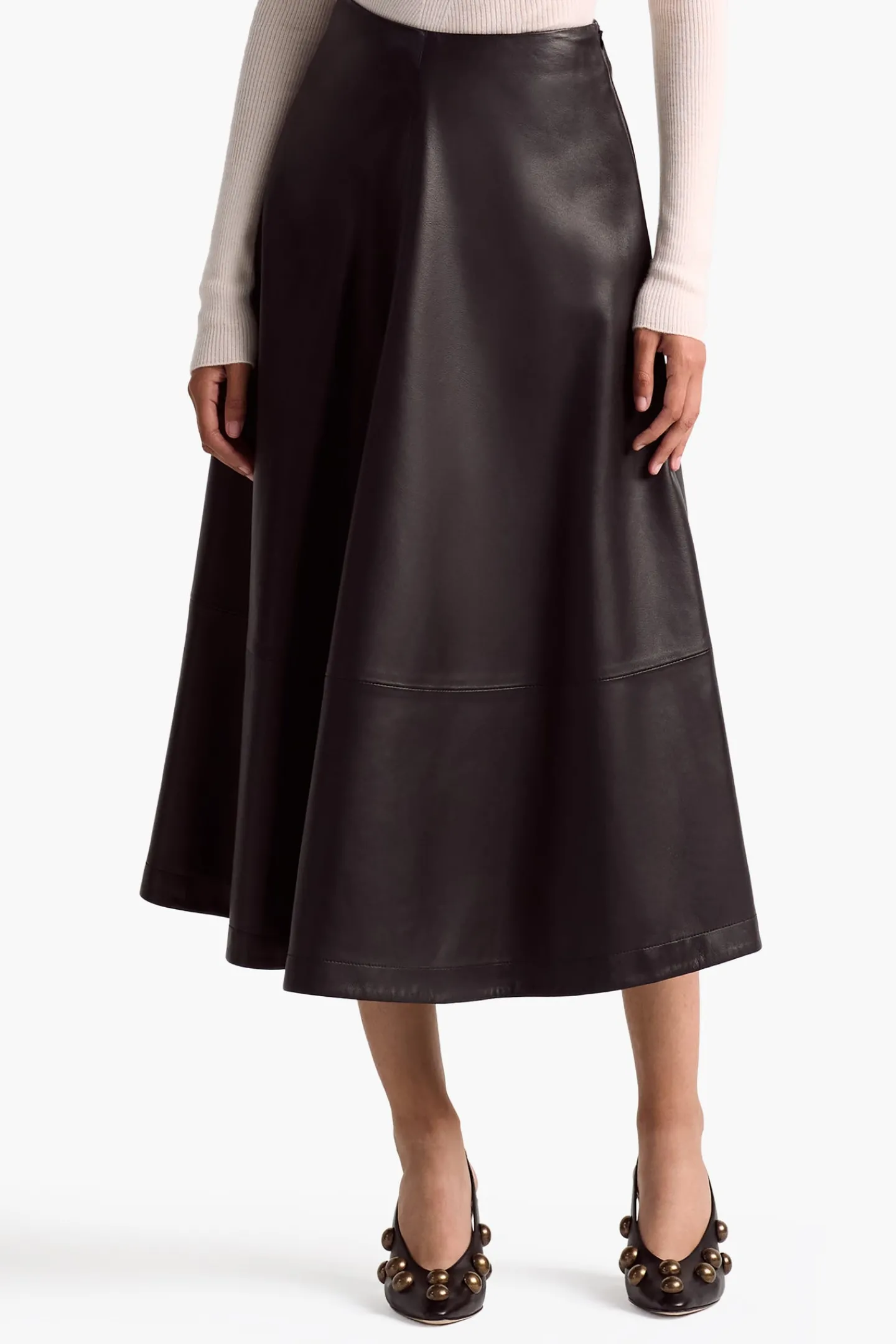 Altuzarra Skirts*Varda Skirt BlackLeather