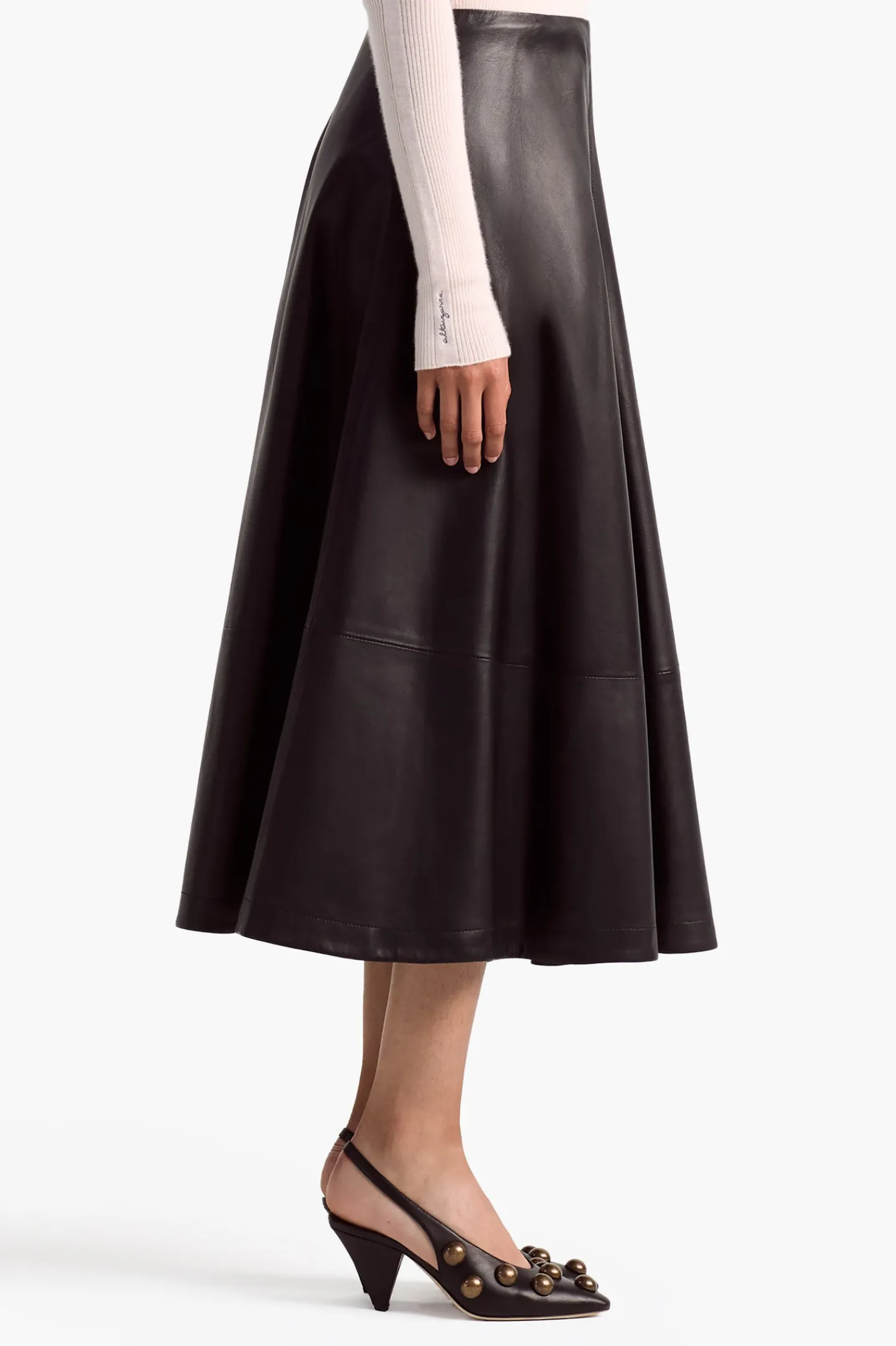 Altuzarra Skirts*Varda Skirt BlackLeather