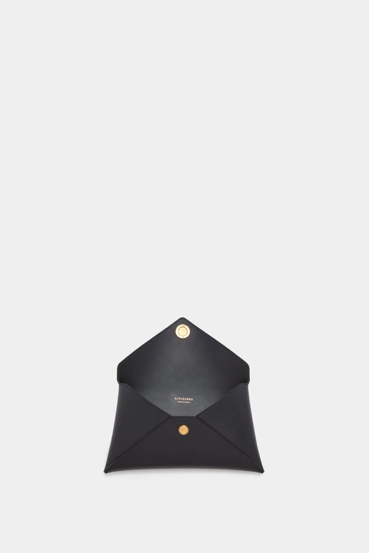 Altuzarra Handbags*Medallion Envelope Clutch BlackLeather