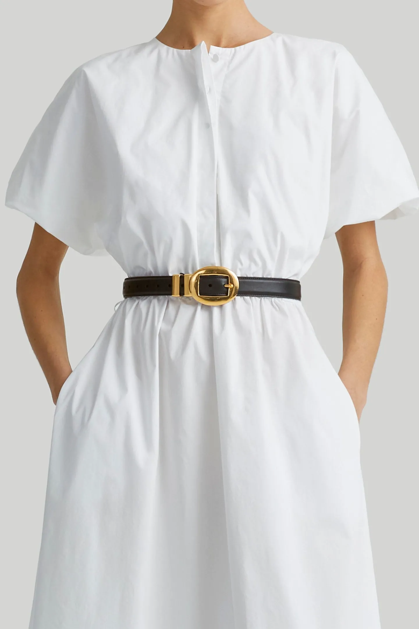 Altuzarra Belts*Vintage Brass Buckle Belt Black